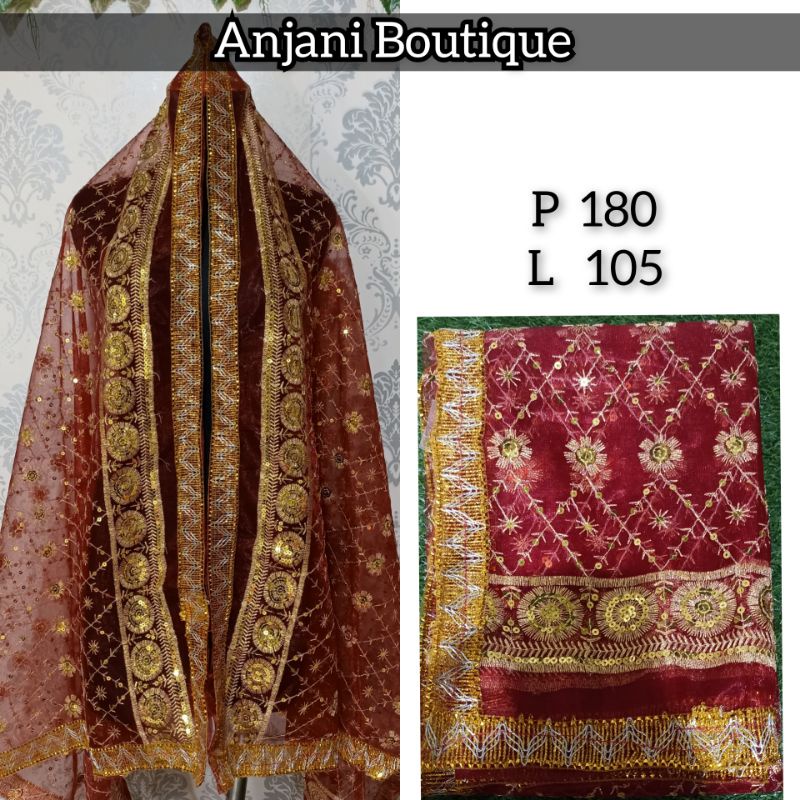 Selendang india import / dupatta india-1