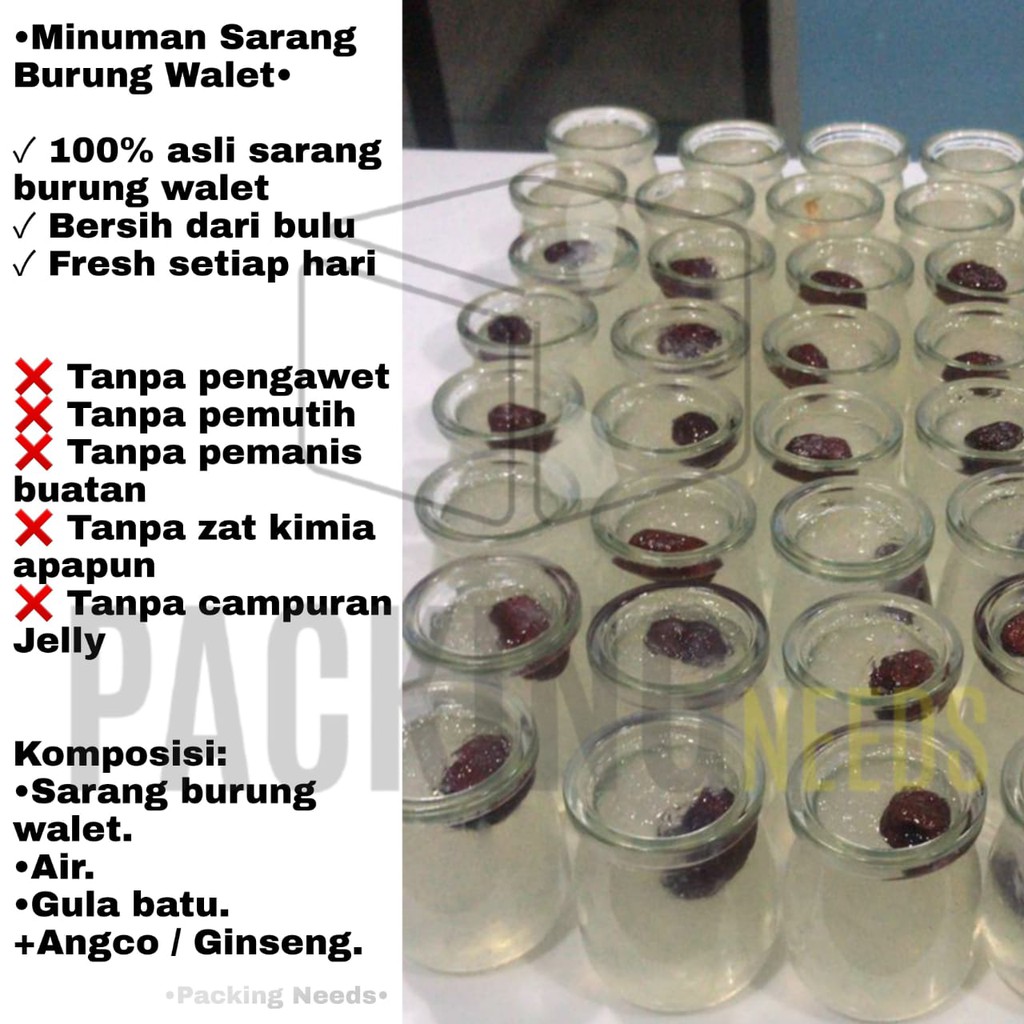 

SUPER PREMIUM BIRD NEST DRINK MINUMAN KESEHATAN NUTRISI 100% HIGH QUALITY SARANG BURUNG WALET