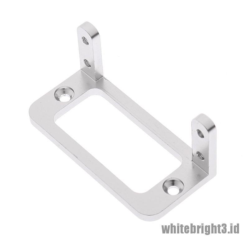 (white3) Servo Mount Holder Bahan Aluminum Alloy Untuk RC Pesawat / Mobil Servo 3003