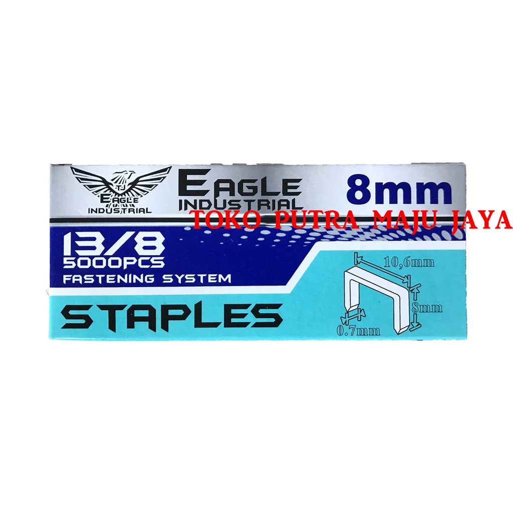 

Anak Hekter - Isi Staples Gun - Anak Staples 8mm x 5000pcs EAGLE