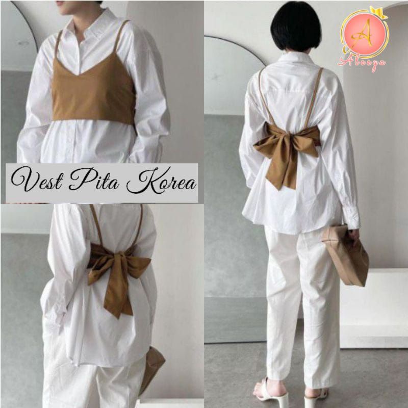 HD16: LEO VEST PITA TALI/ KOREAN STYLE/ FASHION WANITA /KEKINIAN