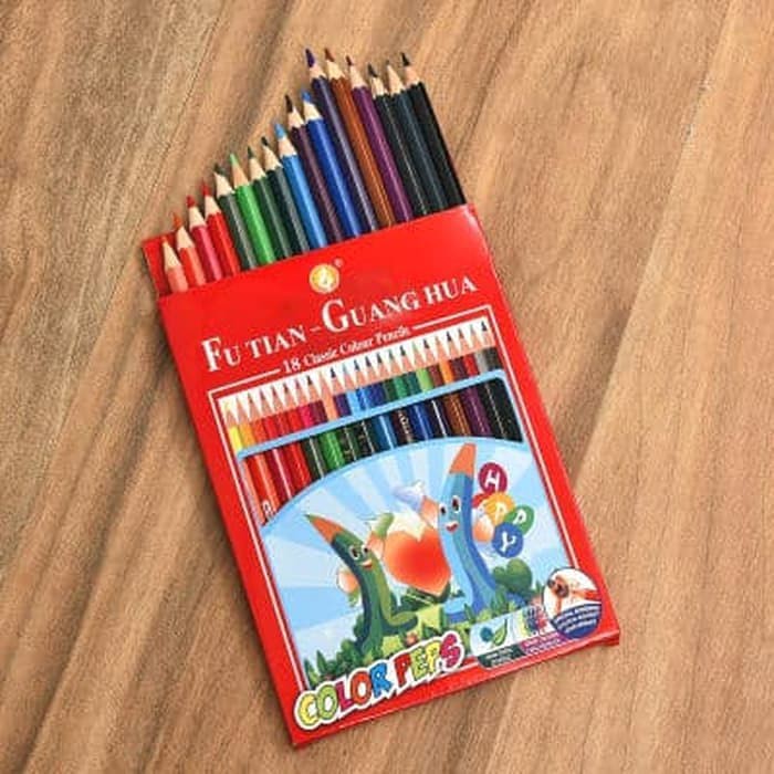 

Pensil Warna 18 Classic Color Peps Pencils Futian 3393 x Faber-Castell