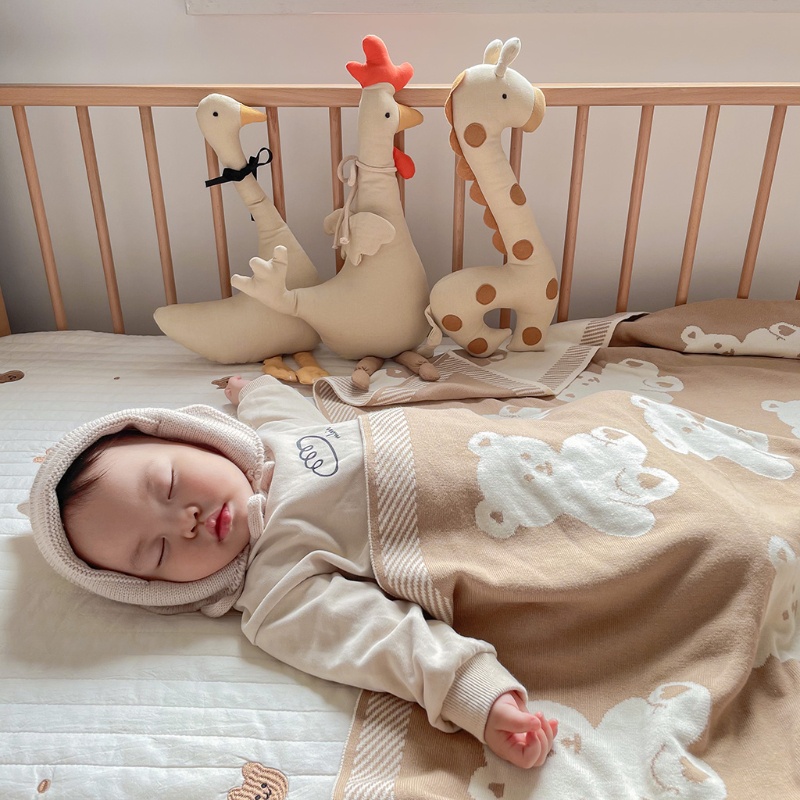 Mary Tempat Tidur Bayi Untuk Boneka Dekorasi Mewah Hadiah Mainan Interaktif Ayam/Rusa/Angsa Lucu