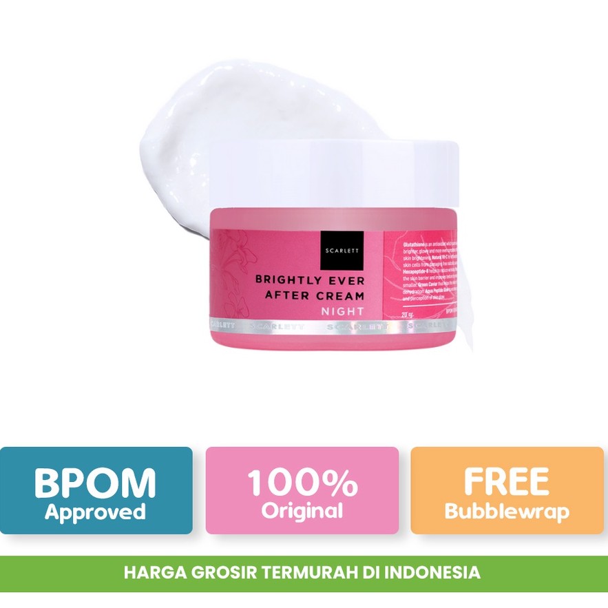 Scarlett Whitening Brightly Ever After Night Cream