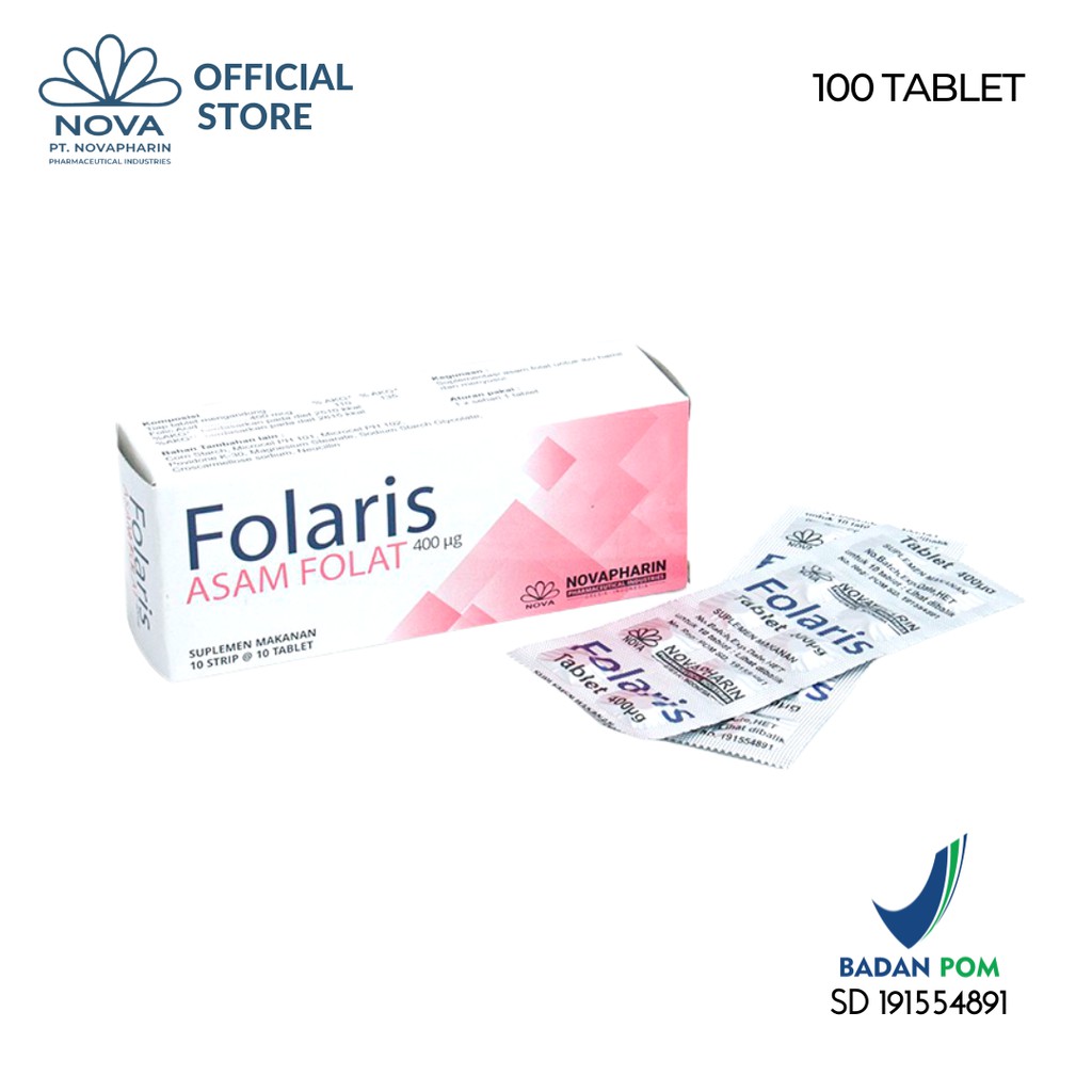 FOLARIS 400 mcg / ASAM FOLAT 400 mcg NOVAPHARIN