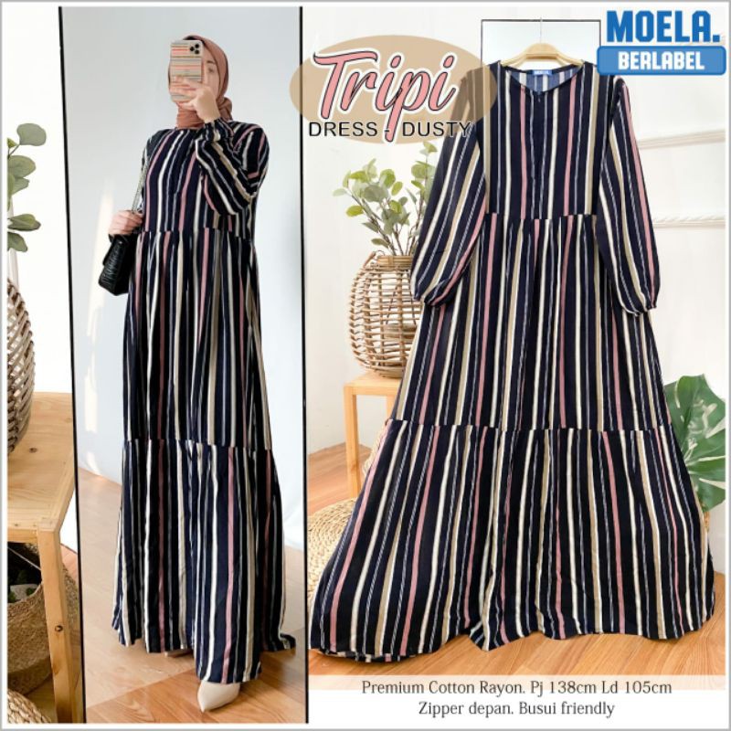 Tripi dress hijab by moela