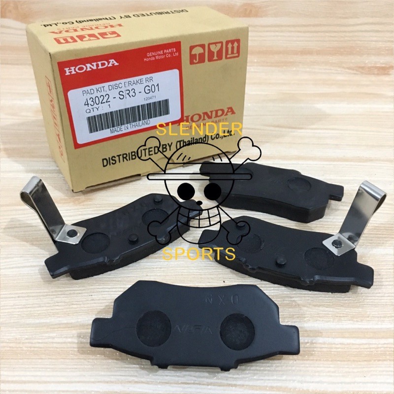 BRAKE PAD JAZZ RS REAR - BRAKE DISC PAD JAZZ / CITY Z - KAMPAS REM BELAKANG JAZZ / JAZZ RS CITY