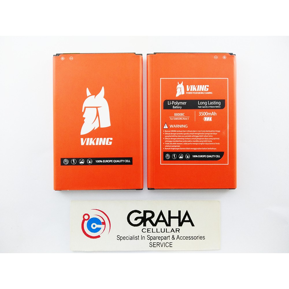 BATERAI / BATTERY / BATRE SAMSUNG NOTE 3 VIKING DOUBLE POWER