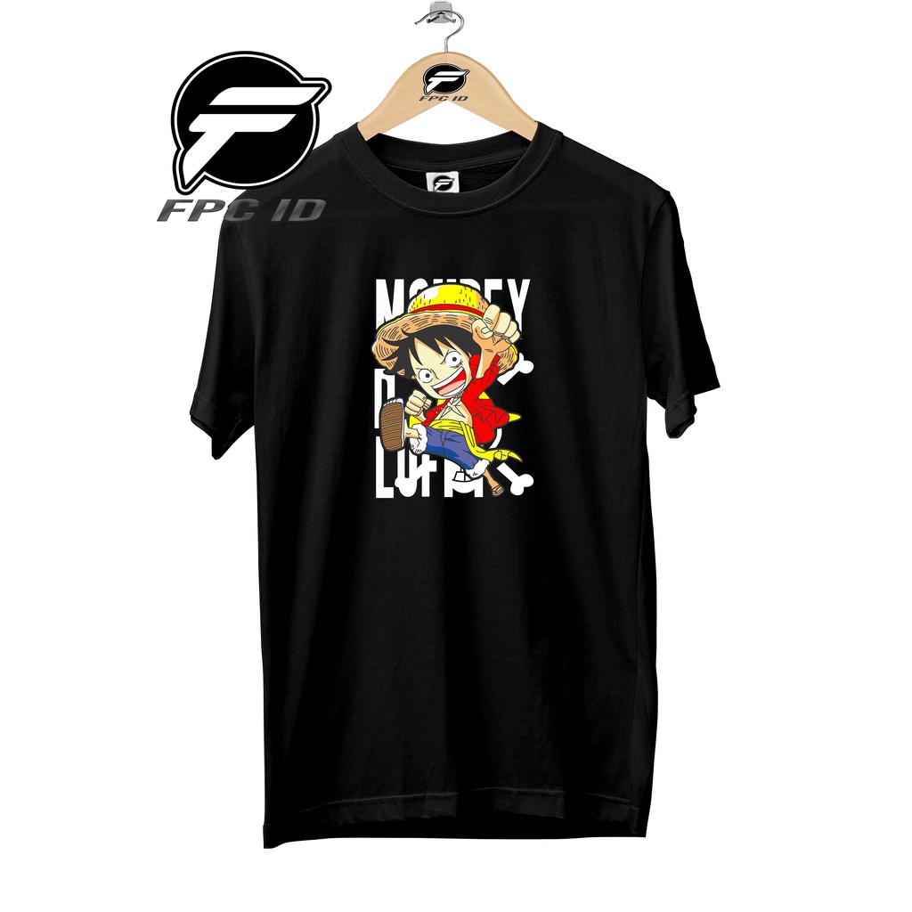 Kaos Anime One Piece Luffy D Monkey Kids Cotton Combed 30s Pakaian Distro Jumbo Pilihan Favorit Fpc Id