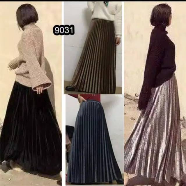 ROK PLISKET BLUDRU PANJANG PREMIUM MURAH