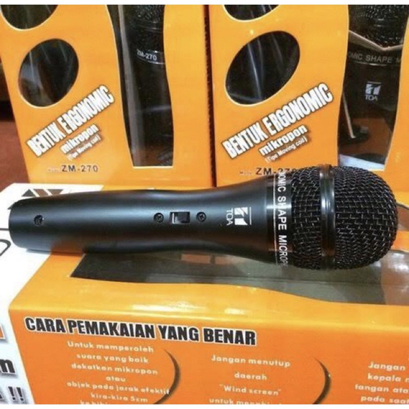 Mic Toa ZM 270 / Mikropon TOA + Kbel 5meter / Mikropon Untuk Masjid