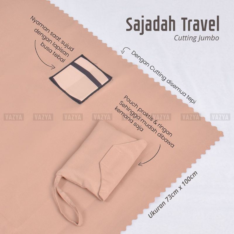 Sajadah Travel Cutting Twill Pouch Jumbo