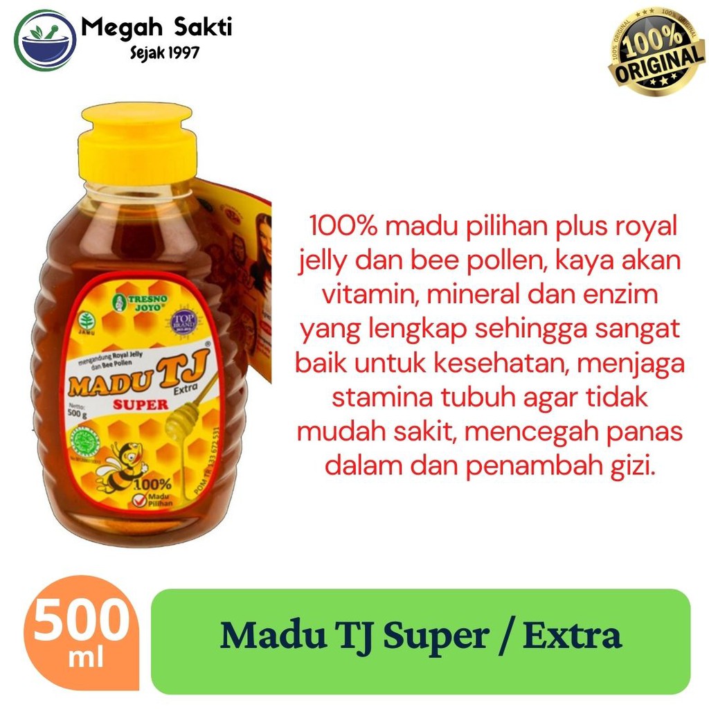 

MGS - Madu TJ SUPER atau TJ EXTRA / Madu Super Tresnojoyo / TJ SUPER 500 ml