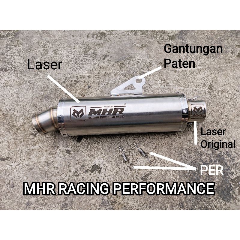 MHR RACING Silincer inlet 50mm Original Knalpot