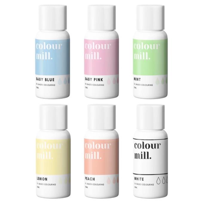 

Colour Mill 6 Pcs Pastel Pack 20 Ml Oil Based Colouring