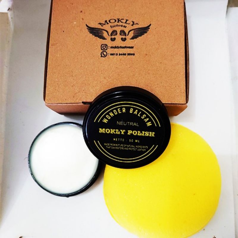 wonder balsam/semir sepatu/leather balm/leather care/semir 50 gram untuk perawatan sepatu kulit, dompet, tas, jaket