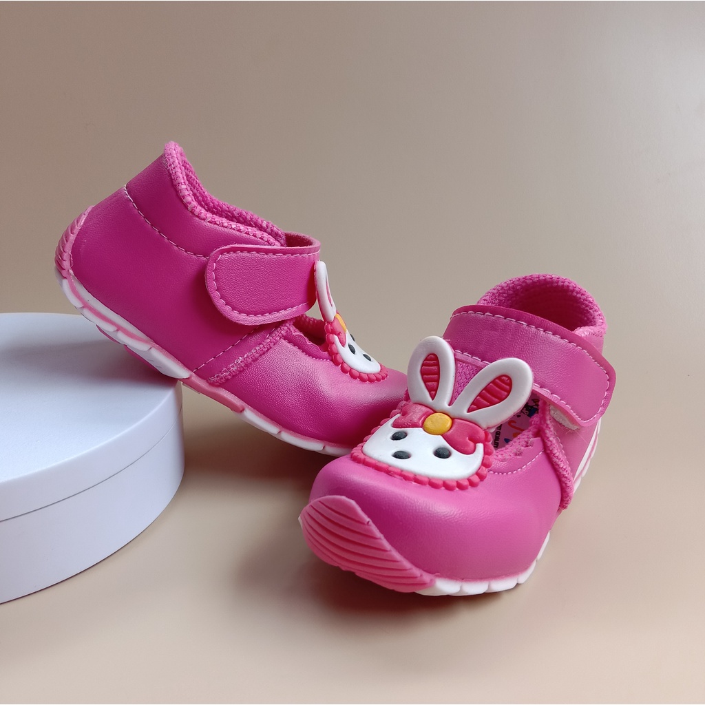 SEPATU ANAK BUNYI BAYI PEREMPUAN USIA 1-3 TAHUN / SEPATU BALITA MURAH - KELINCI