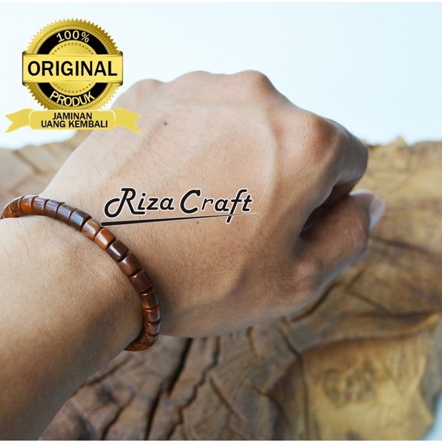 Gelang Tasbih Kayu Kokka Kaukah Kokah Asli Arab Mekah Coklat 33 Butir