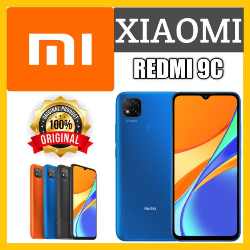 TERLARIS!! XIAOMI REDMI 9C RAM 3/32 &amp; 4/64 GARANSI RESMI TAM