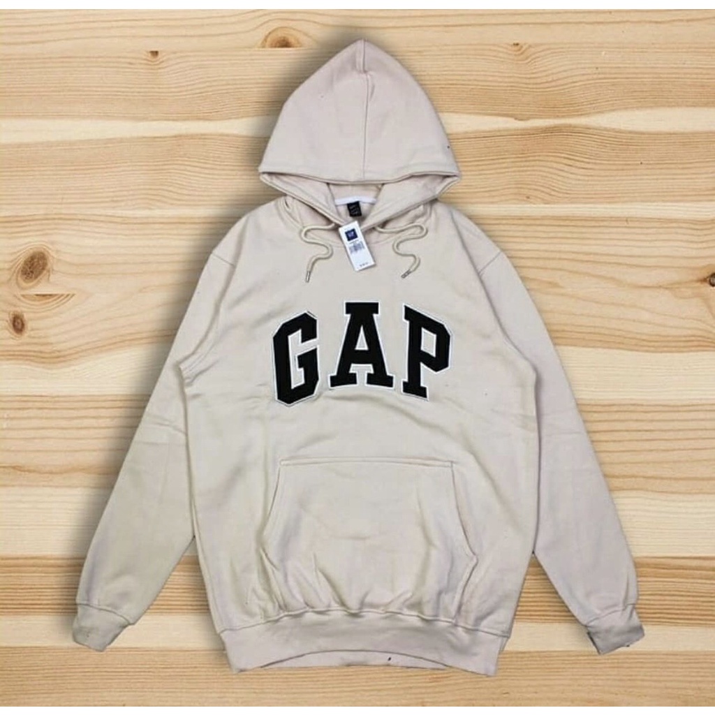 SWEATER HOODIE GAP CREAM BORDIR FULLTAG&amp;LEBEL