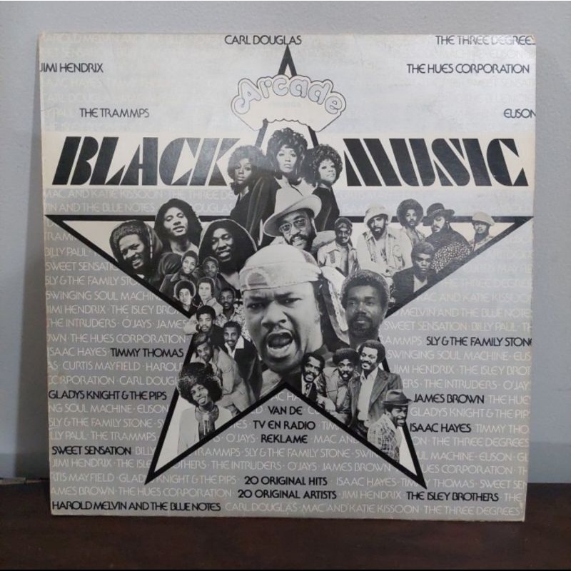 Vinyl Piringan Hitam PH 12&quot; Black Music, Jimi Hendrix, The Trammps dll