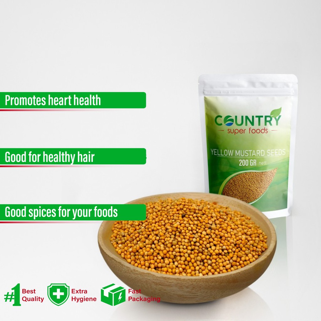 

Yellow Mustard Seeds | Biji Sawi Kuning [ PAPER POUCH - 200 gr ]