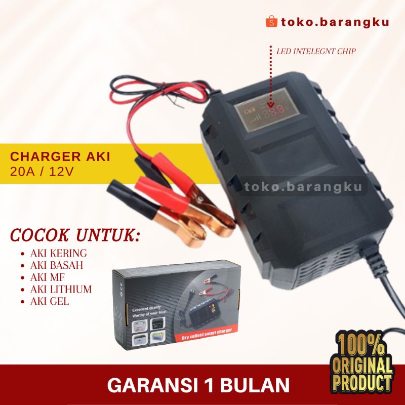 Jual Charger Aki 12V 20 Ampere Motor Mobil Otomatis Cas Aki Repair ORI