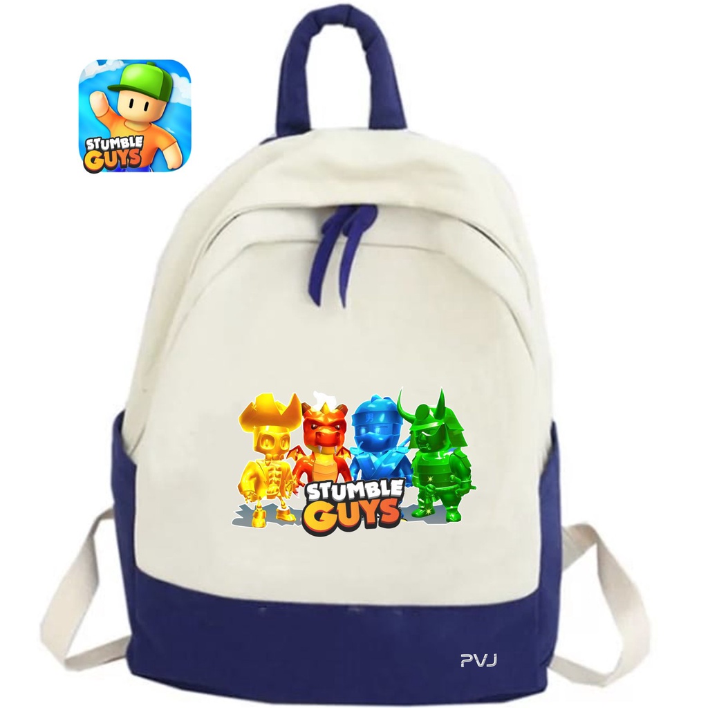 PVJ Tas Sekolah Anak SD Backpack Karakter Skin Stumble Guys