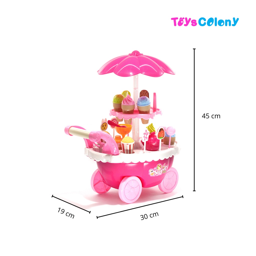 Luxury Candy Cart Ice Cream Play Set Music &amp; Light SG260