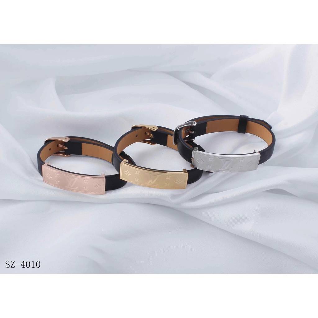 Titanium Gelang Kulit Perhiasan Fashion 4010