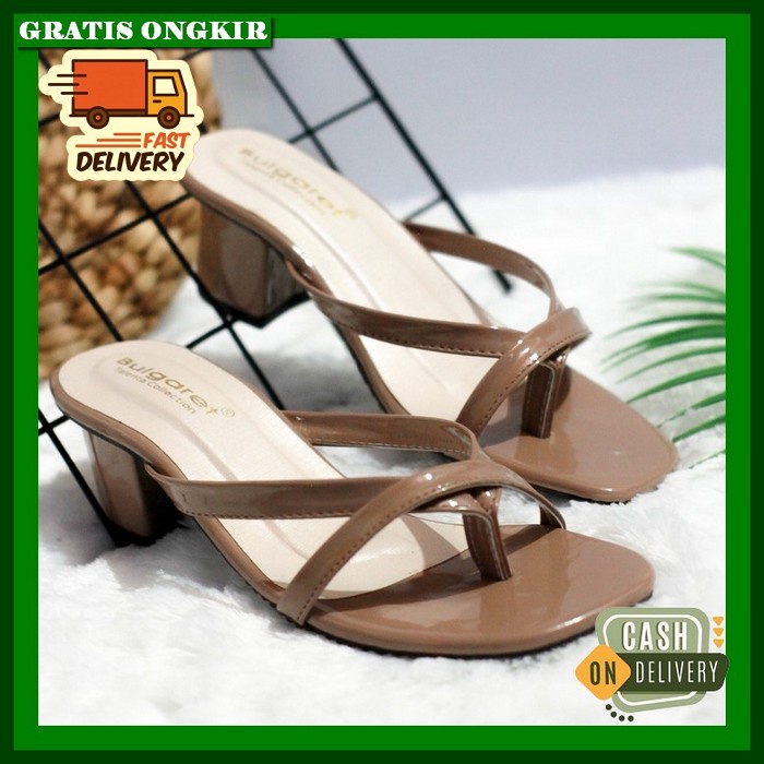Sepatu Sendal High Heels Pesta Kekinian Terbaru Sandal Jinjit Chunky Haigh Heels Ck Casual Empuk Hak