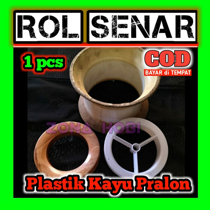 Rol senar pancing rol plastik kayu pralon gulungan senar sidat