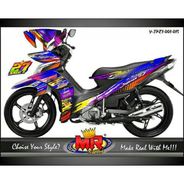 Decal Dekal Jupiter Z1 Stiker Sticker Semi Full Terbaru 01 Spec A