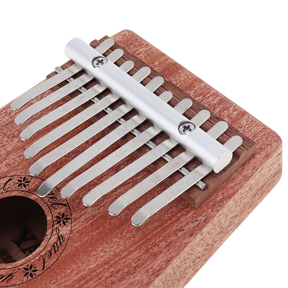 Kalimba Piano Jari Jempol Mini 10 Kunci Bahan Kayu Mahoni Alami