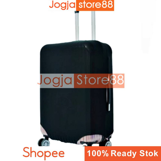 Cover Koper Elastis Polos Size M 22 - 26 inch - Black