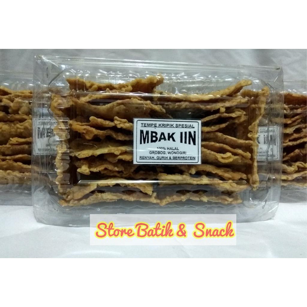 

snack Tempe Kripik Mbak iin/keripik tempe cemilan/makanan ringan/oleh oleh khas wonogiri