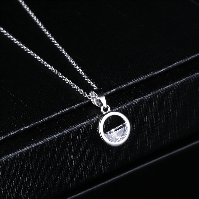 [Ready Stock]Fashion Silver-Plated Necklace Simple Spring Clavicle Chain
