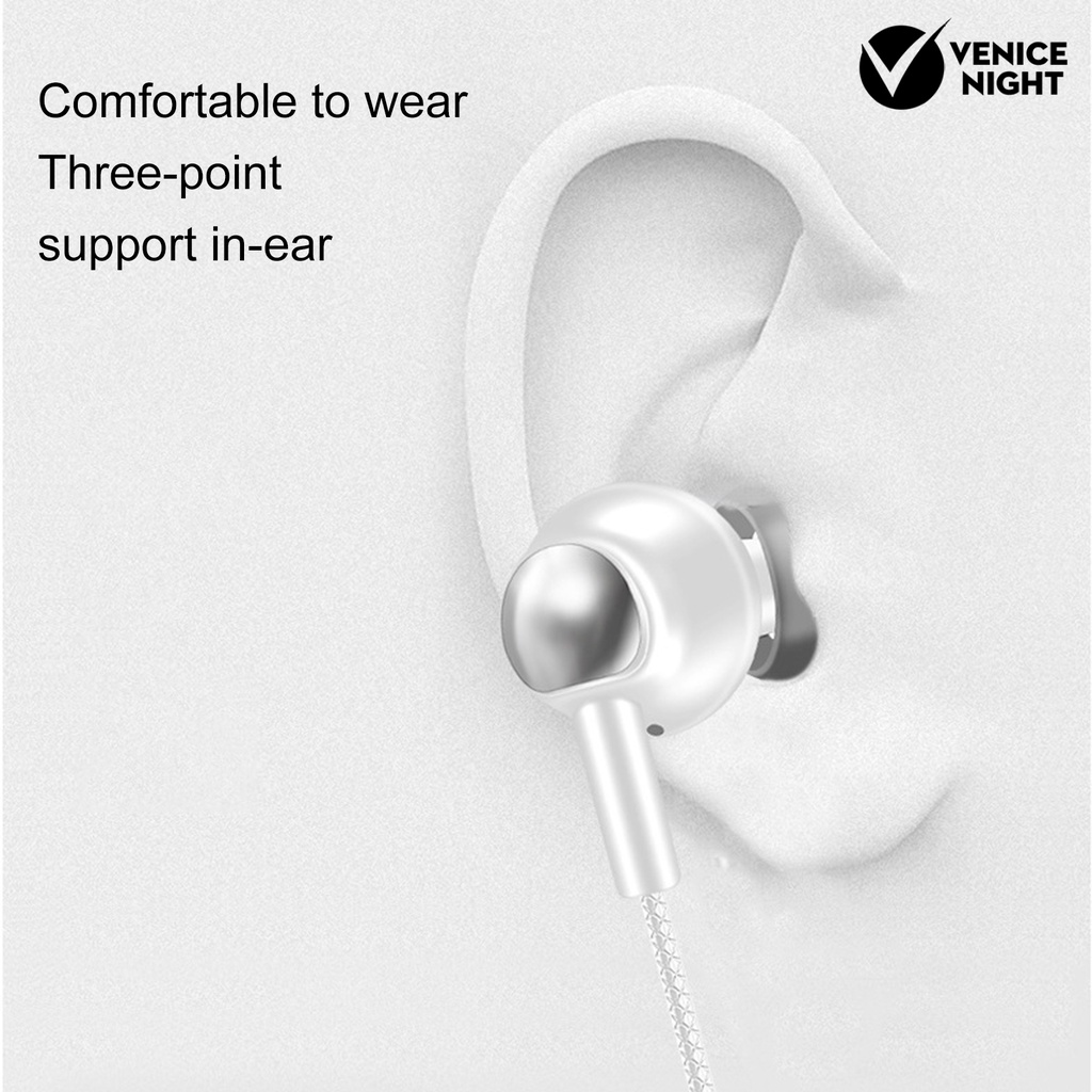 (VNEP) (Berkabel) Earphone In ear Ergonomis Dengan Efek Suara Sensitifitas Tinggi + Jack 3.5mm