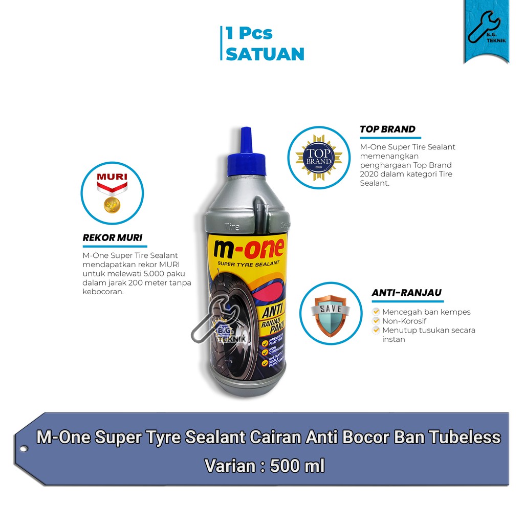 M-One Cairan Tubeless anti bocor ban Tubles Mone 500ML