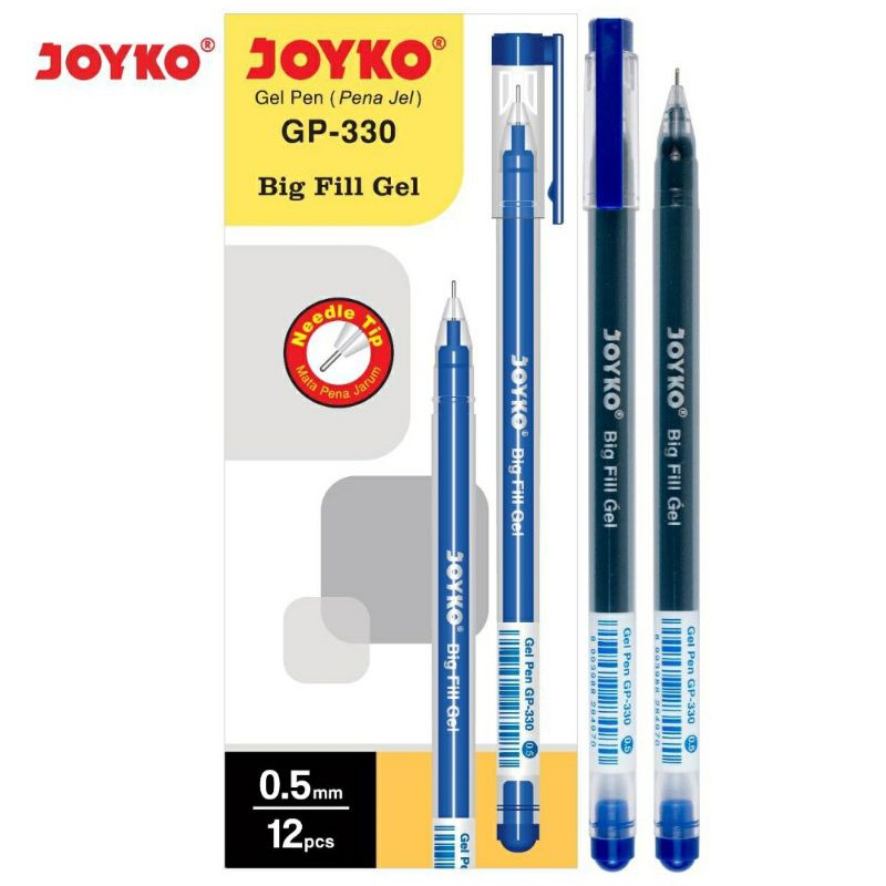 Pulpen Gel Joyko Big Fill Gel GP-330 (1 Lusin)