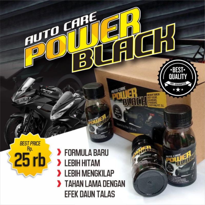 Auto Care POWER BLACK Menghitamkan Body Motor