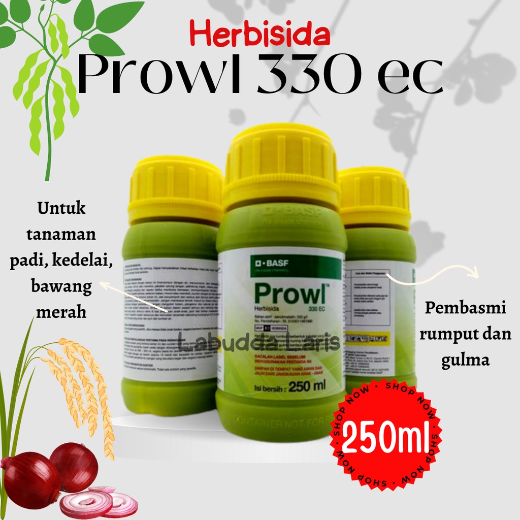 Prowl Herbisida Pra Tumbuh Herbisida Prowl 250ml Pembasmi Gulma Prowl 330ec Herbisida Pra Tumbuh Unt