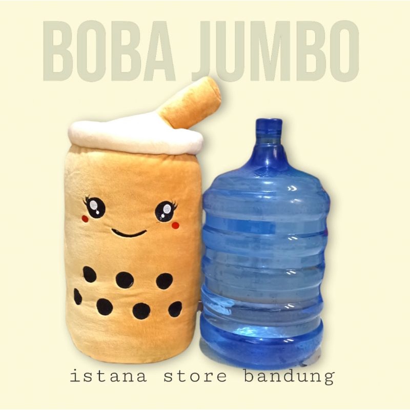 Boneka Boba Jumbo Lucu Lembut Cangkir Milk Tea Bahan Yelvo 50 cm Label SNI Murah Viral