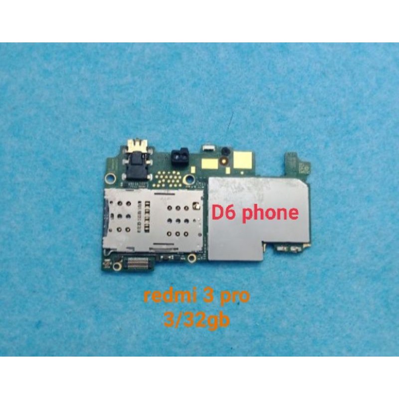 mesin pcb redmi 3 pro nurmal tested nyala garansi ram 3 32gb