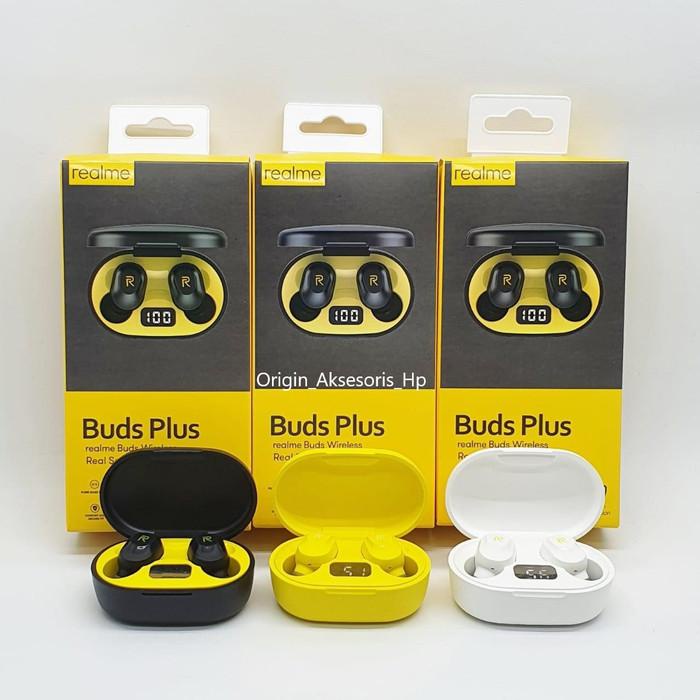 Realme Buds Plus Headset Bluetooth Airdots Wireless Led Model Touch
