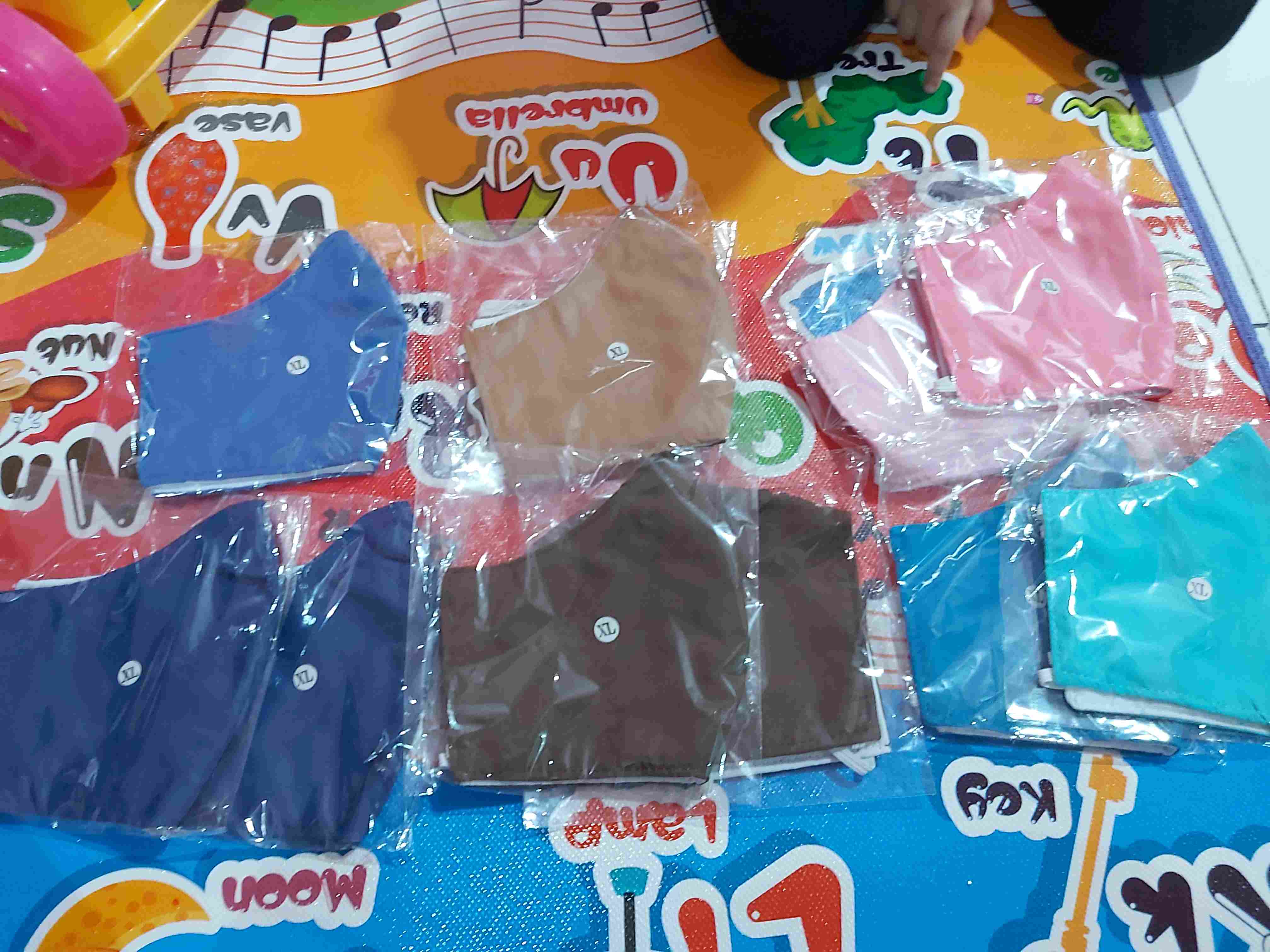 Masker Kain 3 Lapis / 3 Ply - Non Medis - Bisa Dicuci