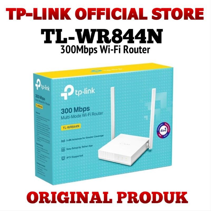 TP-LINK TL-WR845N WIFI ROUTER 300Mbps 3 Antena Garansi Resmi TP-Link Indonesia ( Versi Baru TL-WR840N )