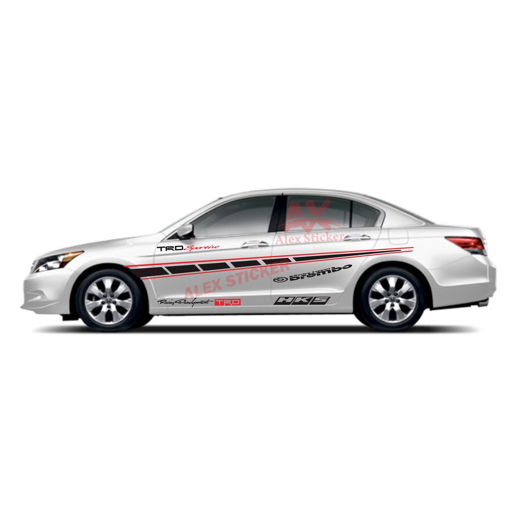 STICKER STIKER MOBIL HONDA ACCORD CITY KIA OPTIMA SEDAN VIOS CAMRY