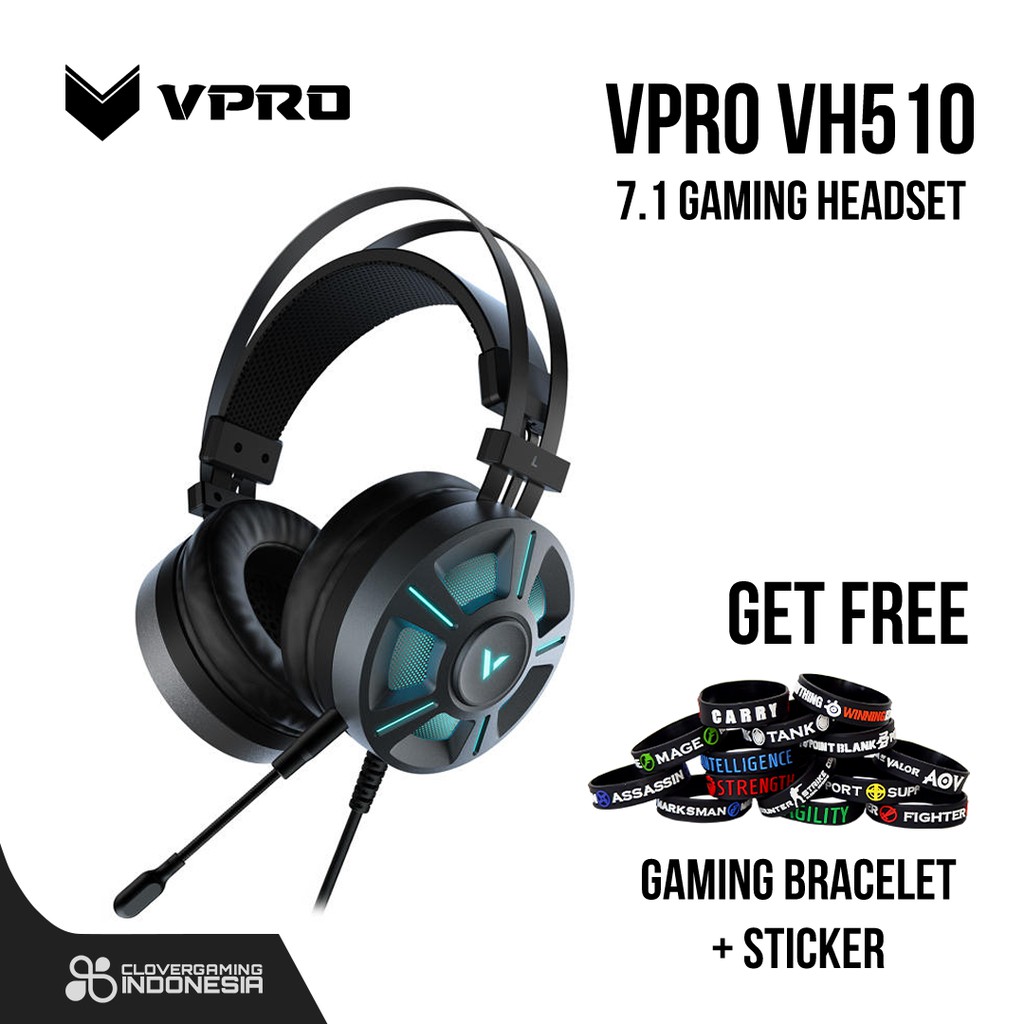 VPro VH510 7.1 LED Backlit - Gaming Headset