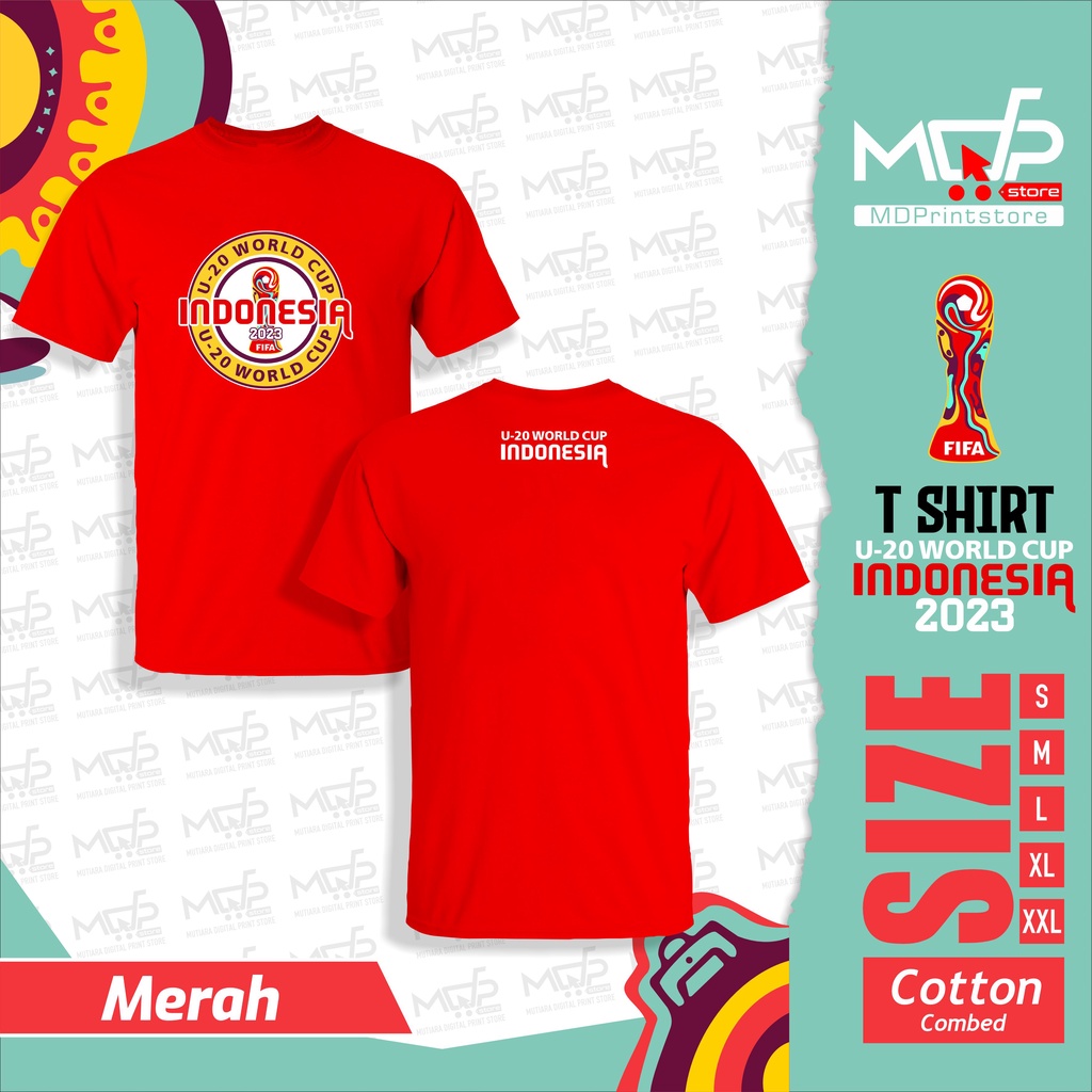 KAOS PIALA DUNIA U20 J TSHIRT WORLD CUP U20 BAJU BOLA MDPRINTSTORE